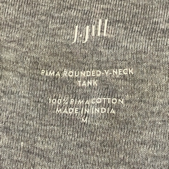 J. Jill PIMA Rounded V-Neck Tank Top (M) - Picture 3 of 3